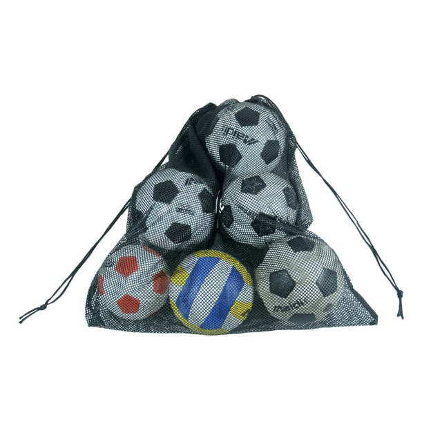 Large Sports Ball Bag Mesh Ball Bag Heavy Duty Drawstring Bags Team Work for Holding Basketball, Volleyball, Baseball,with Shoulder Strap