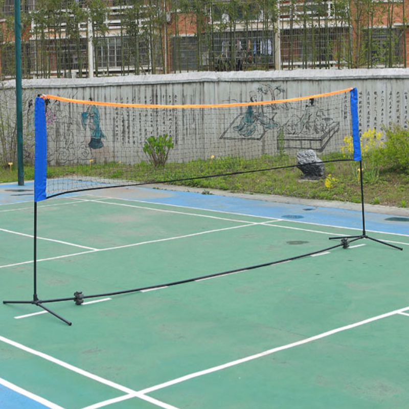 Mobile Tennis Badminton Nets Adjustable Height Frame Freestanding Volleyball Net